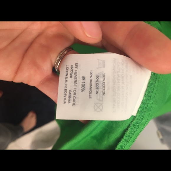 Apple Green J. Crew Ruffle Sleeveless Blouse - Picture 3 of 3